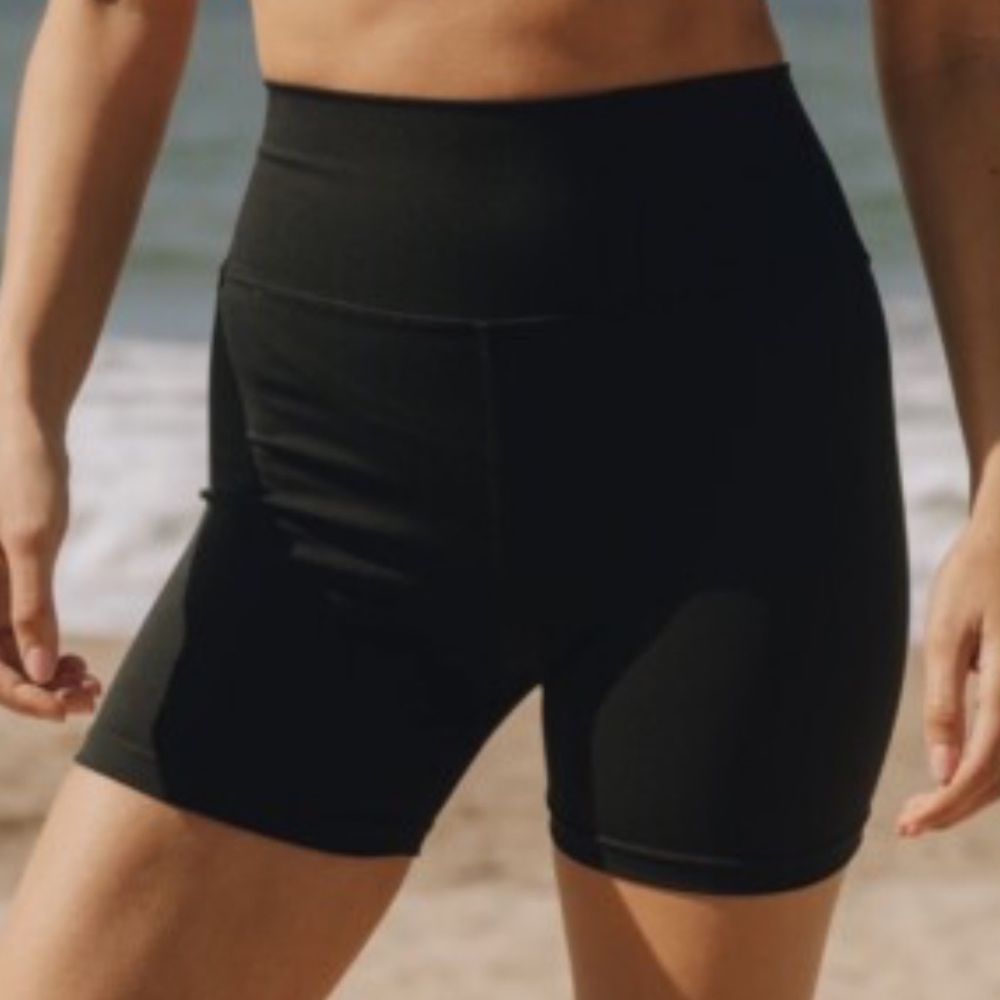 Daily Drills Black High Waist Athletic Shorts